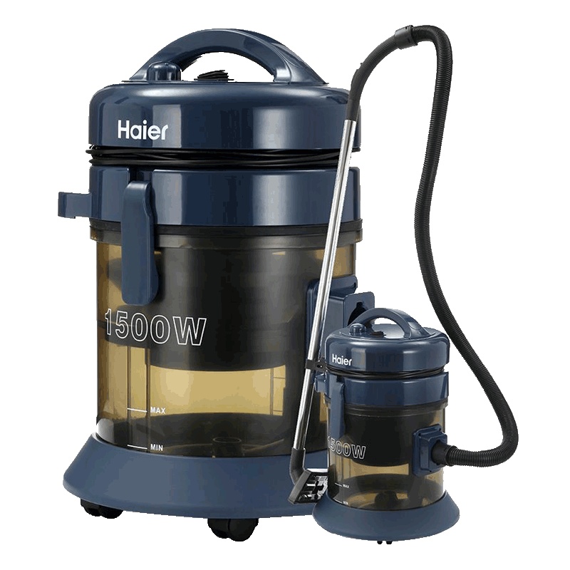 Haier/海尔水过滤吸尘器 工业家用大功率强力筒式干湿两用超静音强吸力ZTBJ1500-0201