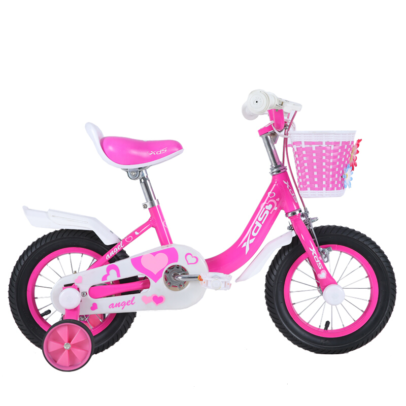 喜德盛单车 喜德盛自行车 12寸14寸16寸儿童自行车3-7岁女童车铝合金车架辅助轮单车 小天使