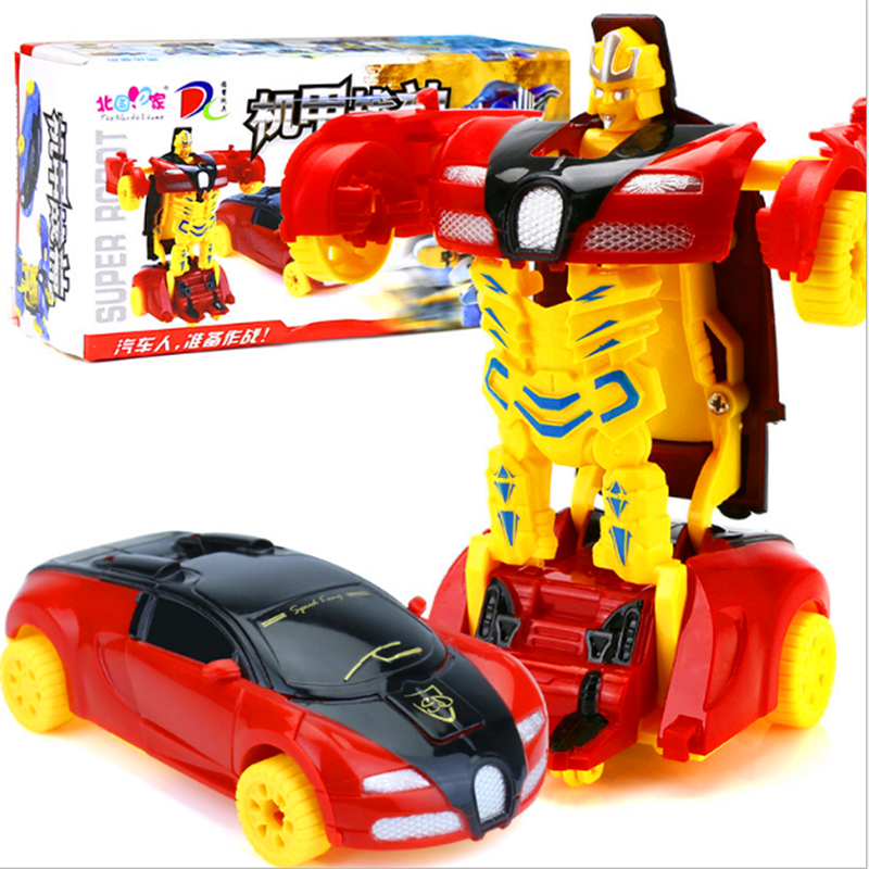 手动变形玩具车 金刚惯性变形汽车人 玩具礼品玩具