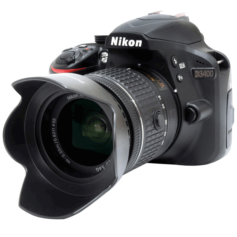 尼康(Nikon) D3400（18-55mm)套机 入门数码单反相机传感器类型CMOS;显示屏像素92.1