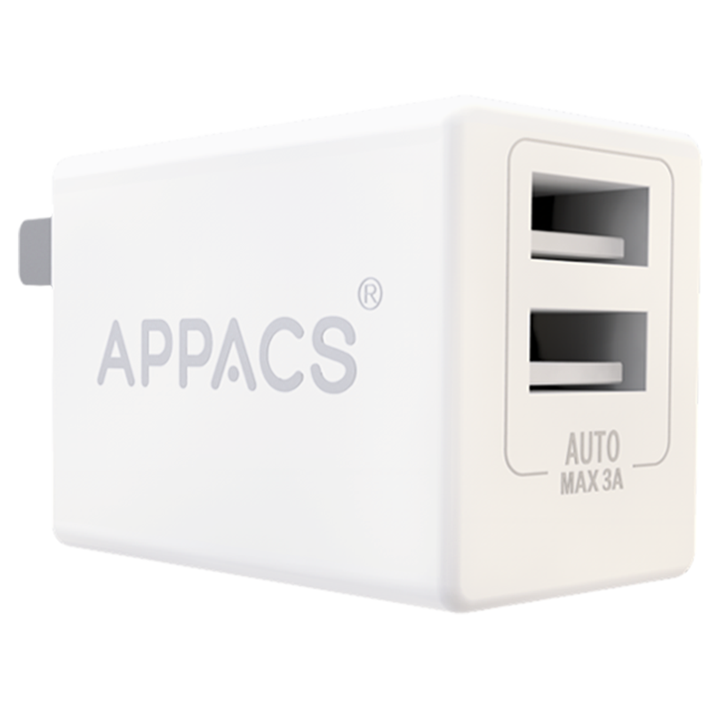 APPACS 安卓苹果iphone充电头双口快充华为充电器线快充vivo充电器小米三星oppo手机通用充电器