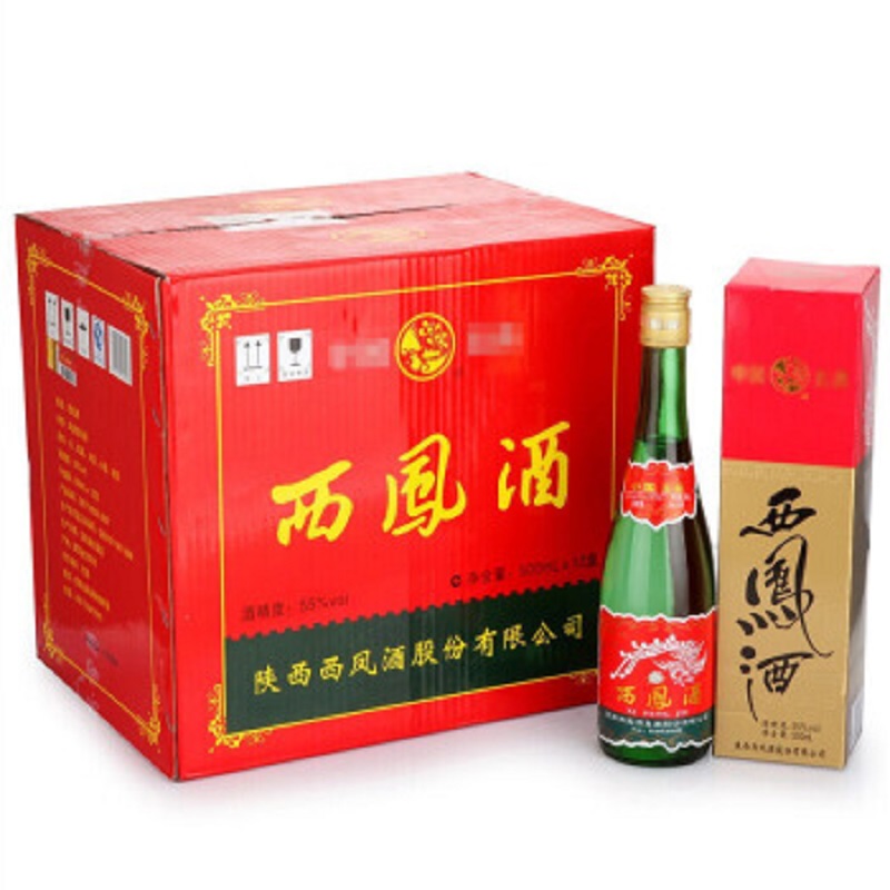 西凤酒 绿瓶盒装 凤香型白酒 55度500ml*6盒