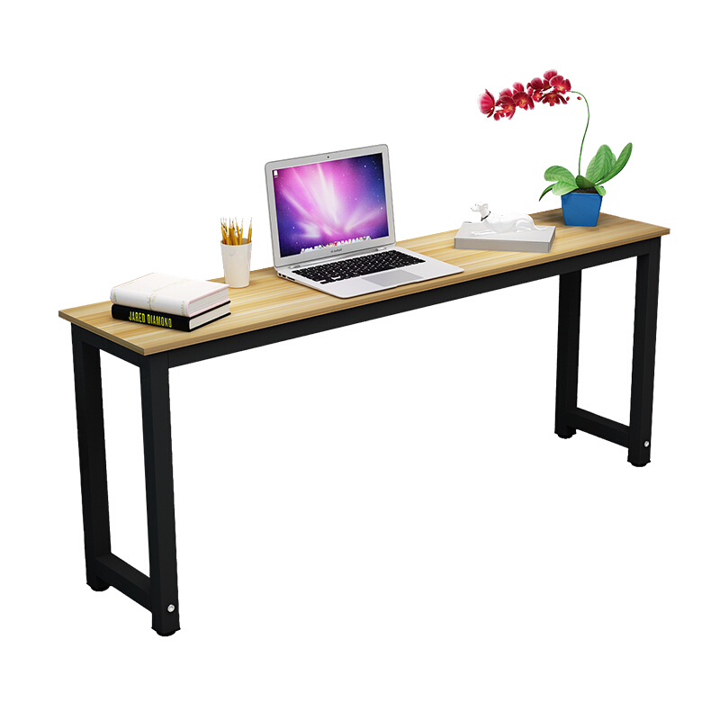 电脑长条办公桌卧室简约家用书桌学生写字台定做长方形简易窄桌子长140宽60高75颜色备注