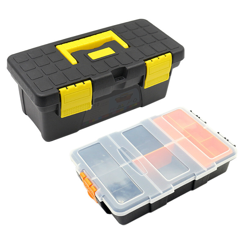 塑料零件盒家用工具盒螺丝盒分类收纳盒电子元件盒分格箱物料盒