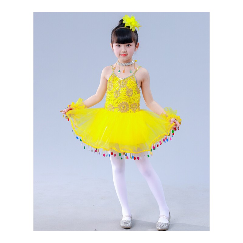 六一款童蓬蓬裙亮片带纱裙公主裙幼儿表演蹈裙