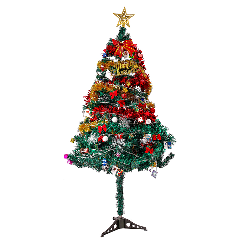 1.5米圣诞树套餐圣诞节装饰礼品礼物布置加密挂枝圣诞树10米彩灯