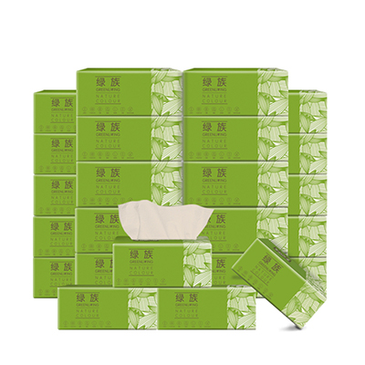 绿族本色抽纸纸巾15包家用面巾手纸卫生纸实惠家庭装整箱