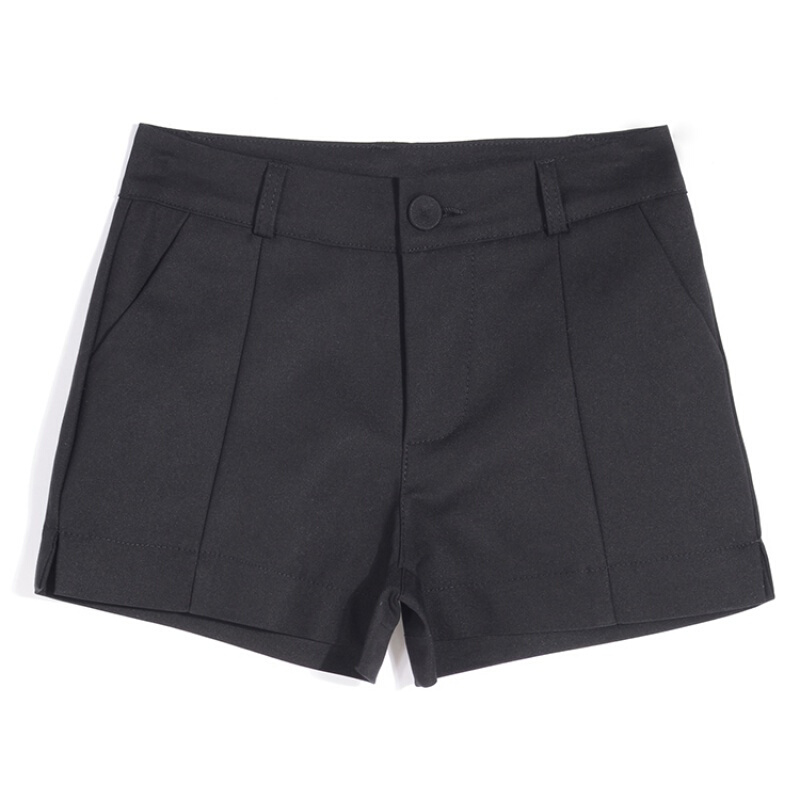 2018夏季韩版黑色西装短裤女薄款显瘦大码休闲裤学生热裤
