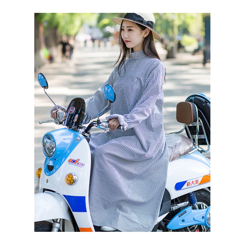 骑车防晒衣女夏季全身电动车加长款防紫外线摩托车遮阳衣披肩
