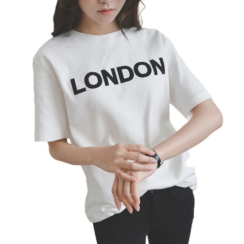 白色短袖T恤女2018夏装新款宽松韩版学生ins半袖体恤打底衫潮白色