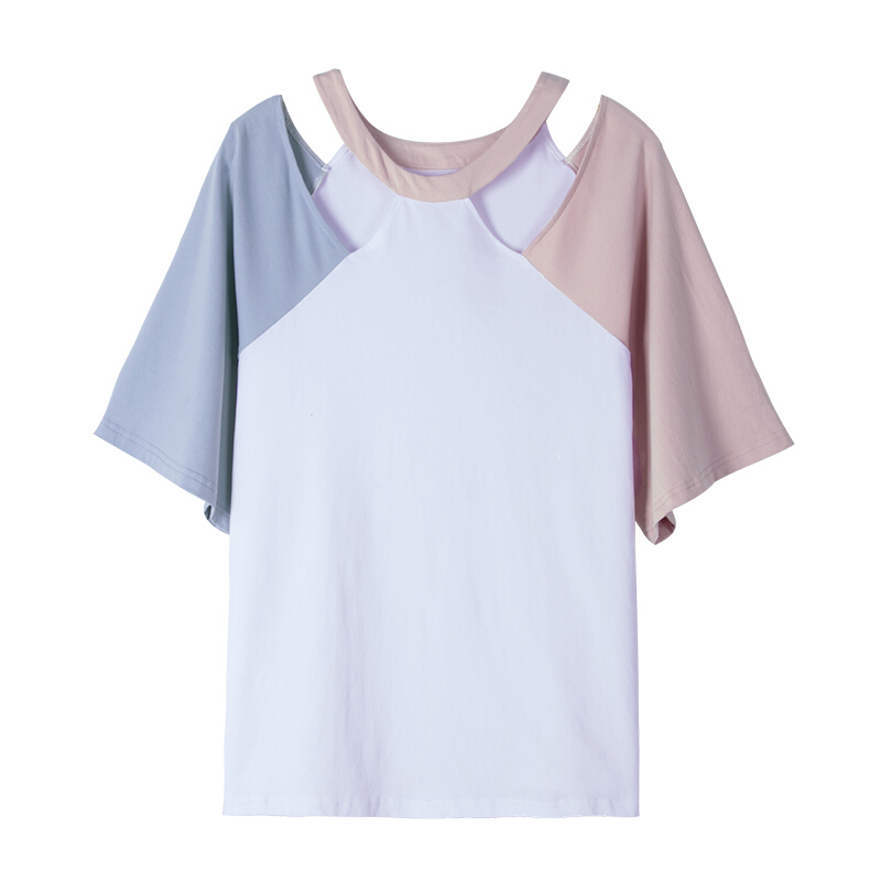 2018春夏季小清新韩版短袖T恤女森系学生宽松上衣新白色