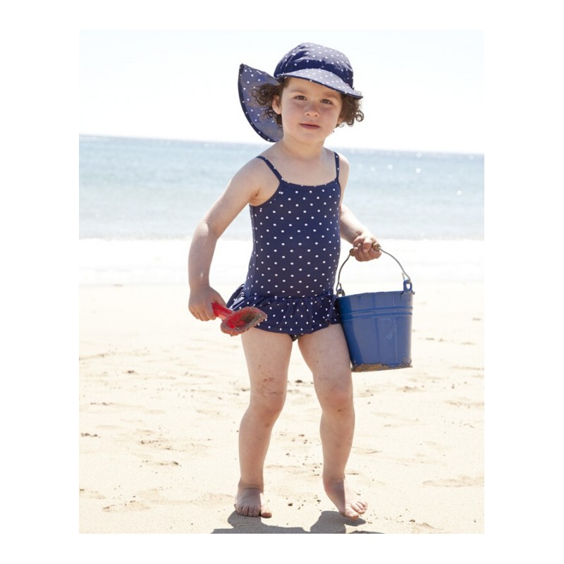 儿童连体游泳衣宝宝带泳裙婴幼儿纯棉防紫外线沙滩公主裙