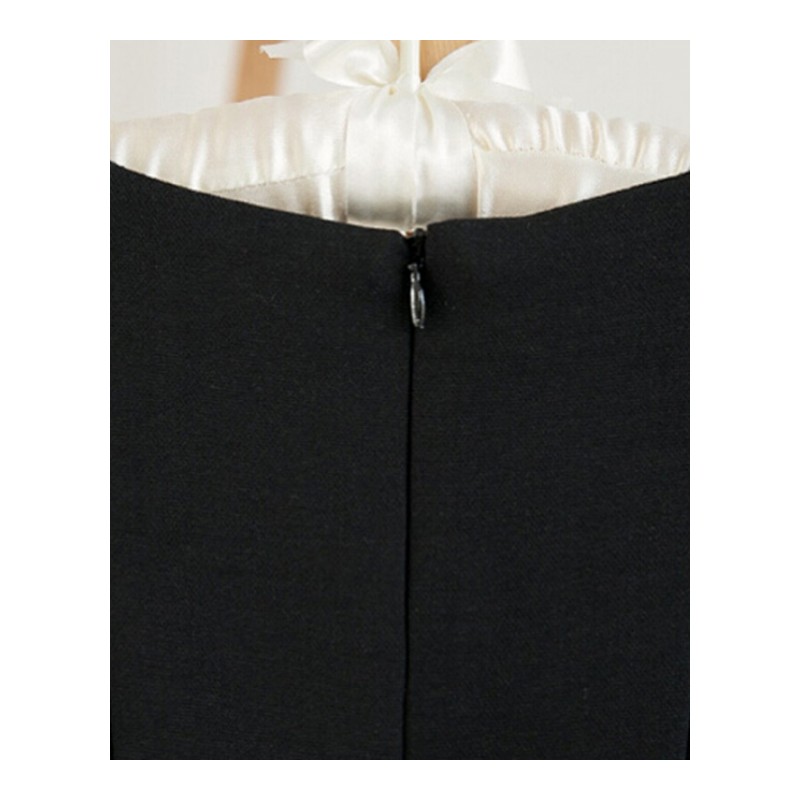 2018夏季新款韩版时尚女装显瘦修身收腰皱褶打底短袖连衣裙潮黑色
