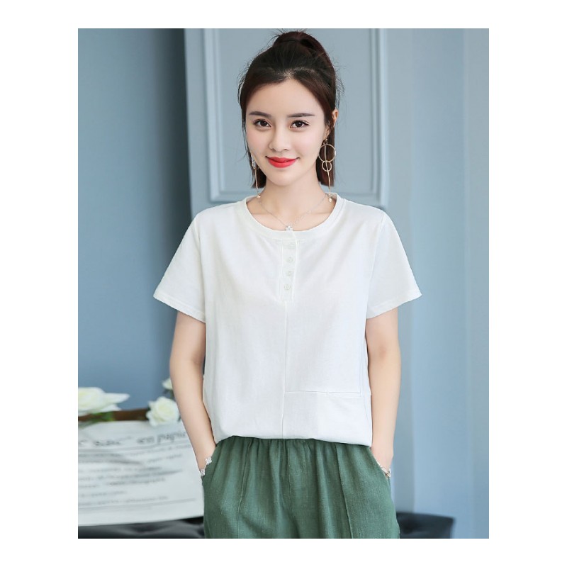 T恤2018年夏季女短袖短款韩版潮流时尚气质修身心机可爱百搭甜美