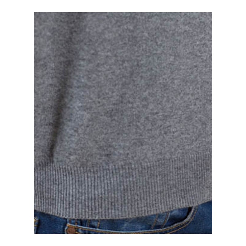 2016秋冬季新款男士羊绒衫纯色V领宽松短款羊绒衫加厚针织衫