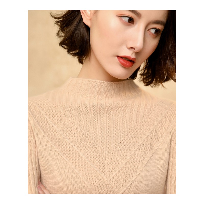 韩版秋冬新款毛衣女白领气质羊毛羊绒衫短款慵懒风上衣