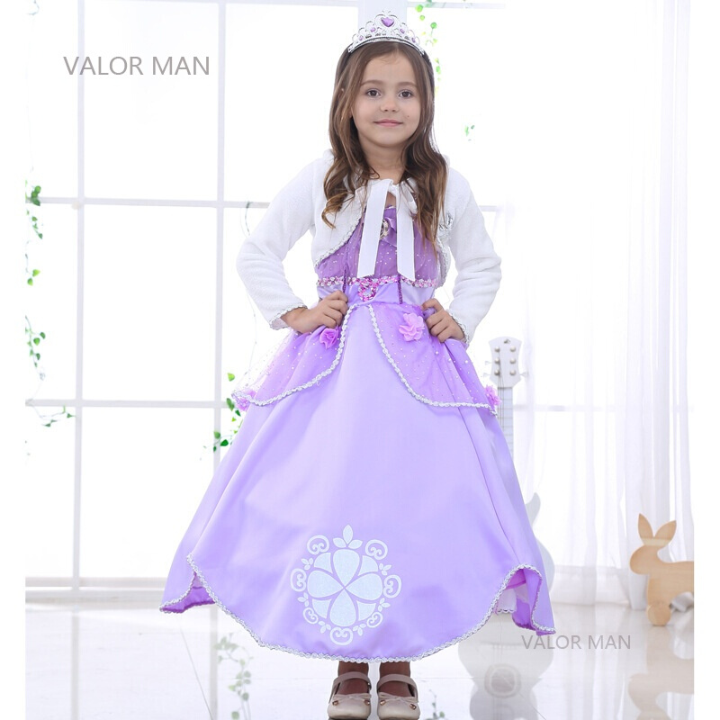 苏菲亚公主裙六一儿童节礼服表演女童长公主连衣裙索菲亚公主装