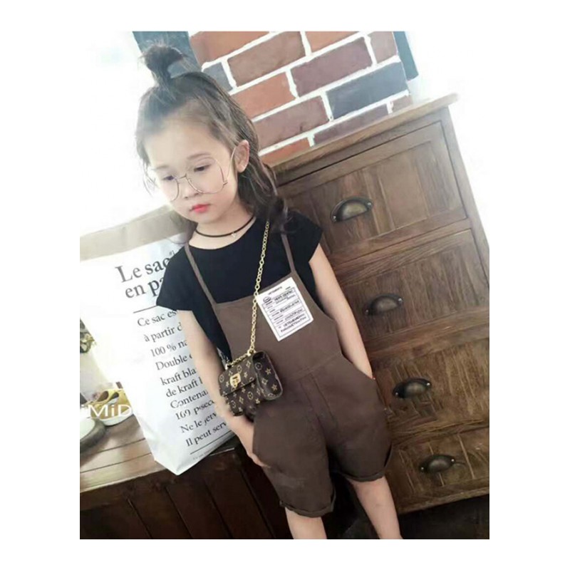 女童夏装2018新款大童时髦套装童装儿童韩版夏季洋气时尚两件套潮