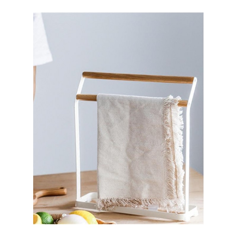 北欧铁艺毛巾架厨房抹布挂架浴室毛巾晾晒架桌面置物架