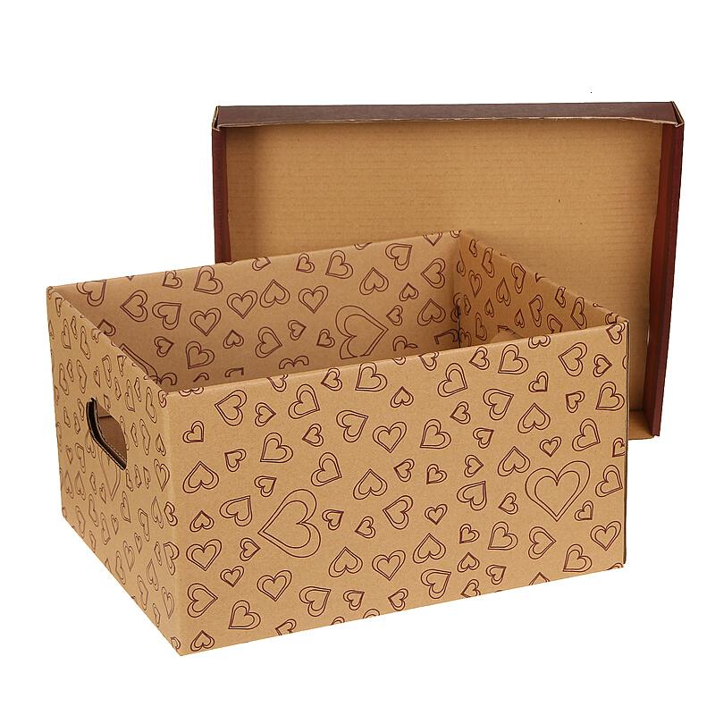牛皮纸板壳搬家整理零食箱子纸质特大号储物有盖纸箱收纳盒