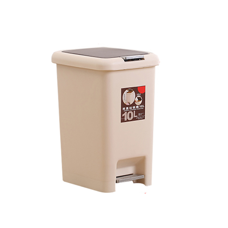 手按脚踏两用垃圾桶有盖带内桶环保塑料家用卫生间客厅厨房专用桶