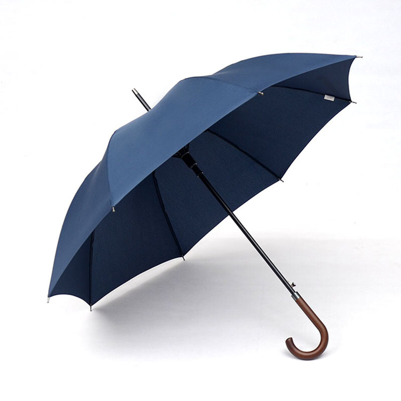 雨伞大号直柄式英伦风木质手柄加固伞骨加密碰击布雨天出行雨伞