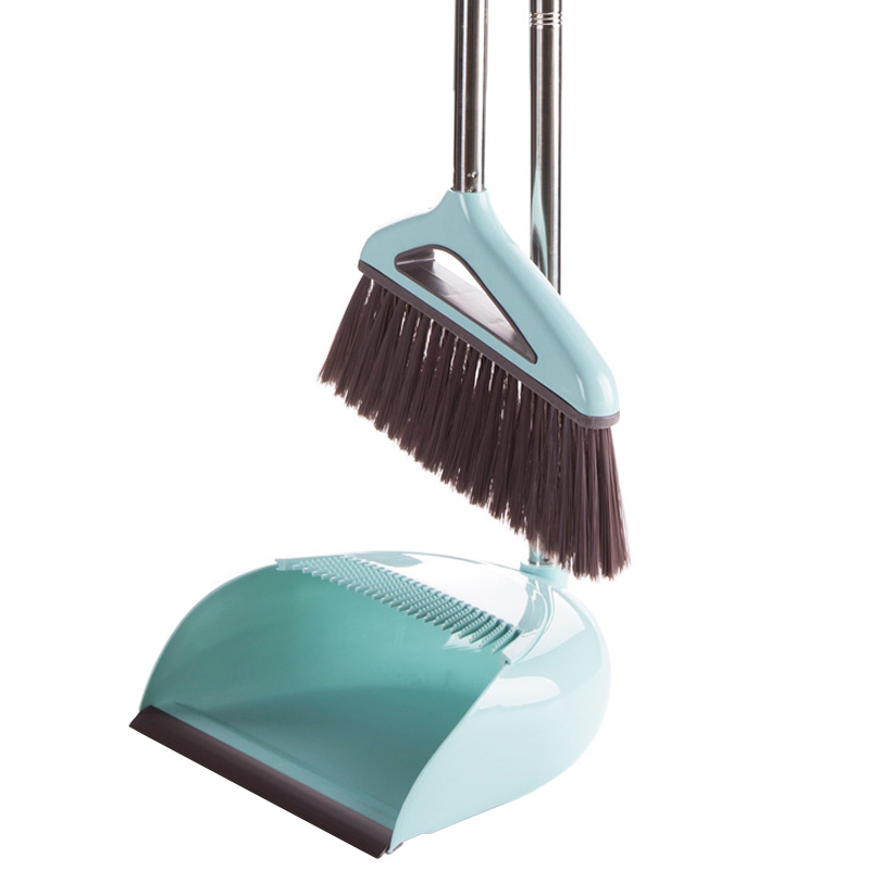 带刮齿簸箕扫把套装扫地清洁工具家用笤帚软毛扫帚撮箕组合