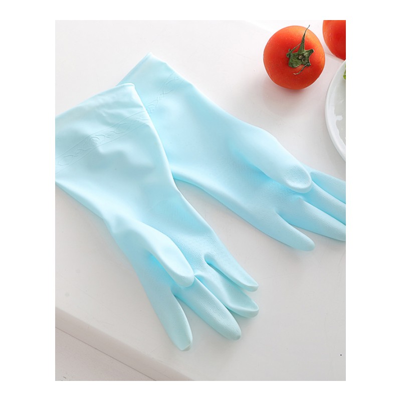 茶树油护肤家务手套 厨房清洁耐用橡胶手套洗衣服洗碗防水手套