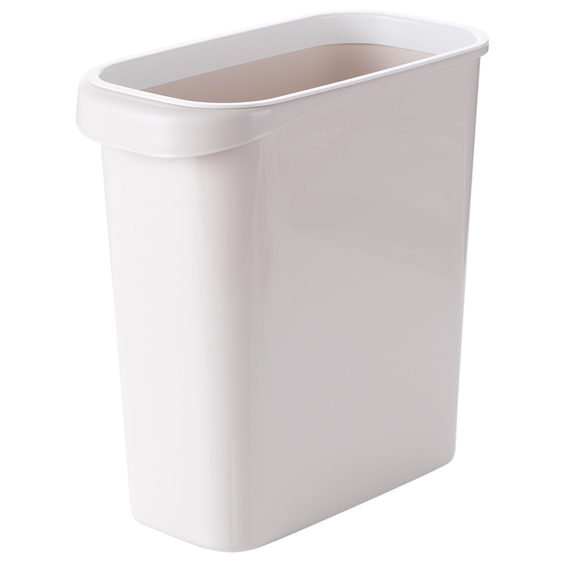 带压圈长方形窄垃圾桶塑料缝隙小纸篓家用厨房卫生间垃圾筒