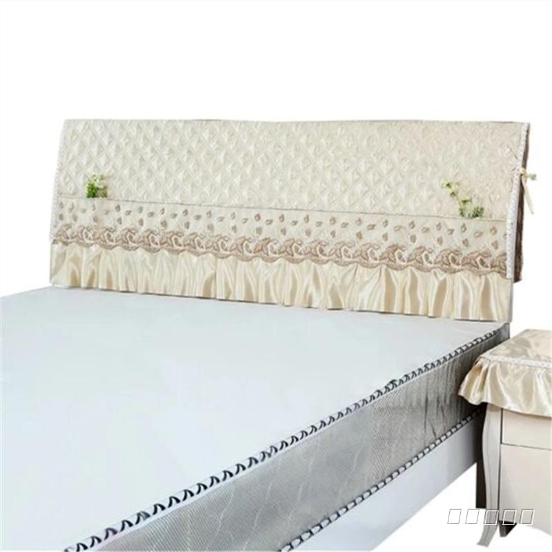 夹棉床头罩床头套防尘罩1.5m床1.8m床简约现代纯色夹棉软包保护套