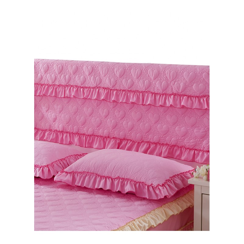 花边夹棉加厚床头罩床头套1.8m 1.5m床防尘罩床头保护套布艺软包