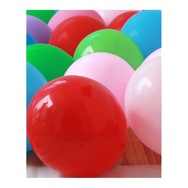 生日派对气球婚房布置告白气球装饰-浅蓝色-100个套餐