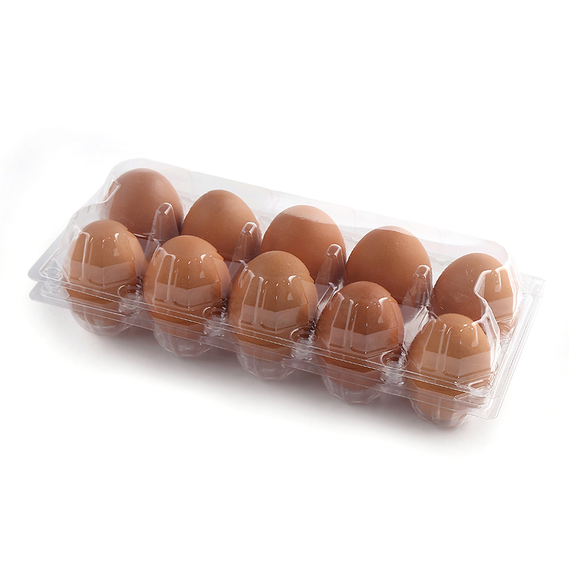 土鸡蛋包装盒10枚装鸡蛋托塑料包装盒商场卖场包装鸡蛋盒鸡蛋礼盒