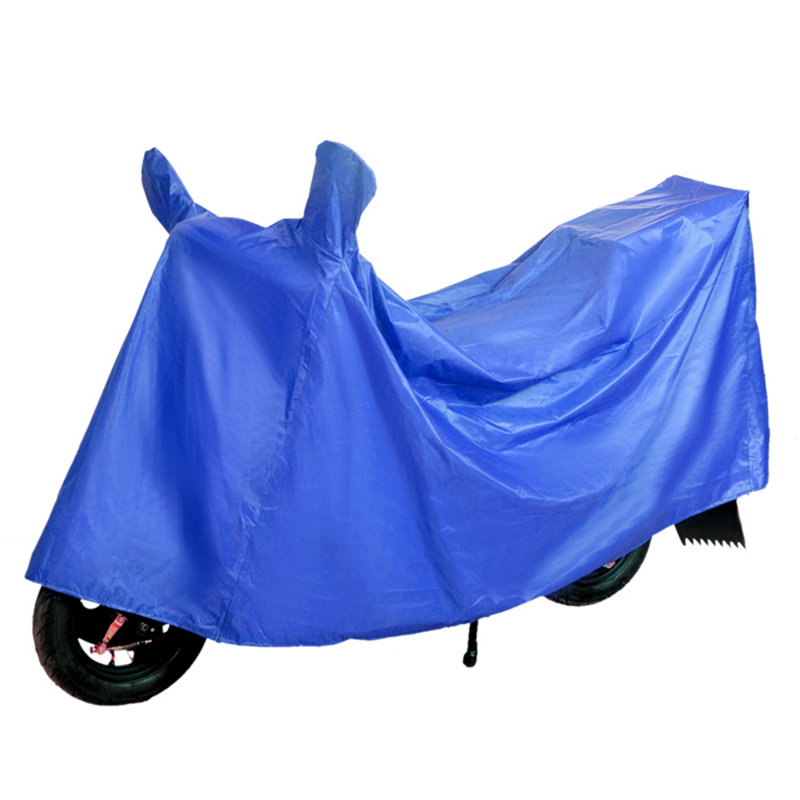 电动车遮雨罩电瓶车衣防雨布防晒摩托车车罩大号遮阳防尘车罩-有镜套黑色套装