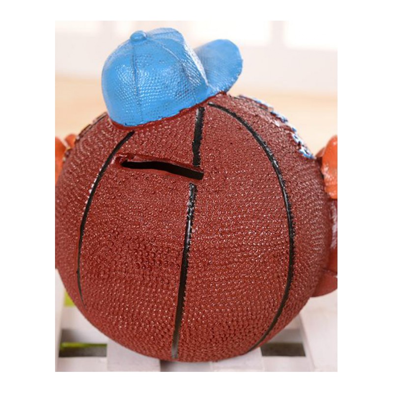 储蓄罐篮球存钱罐摆件树脂家居饰品创意礼品送男生节日生日-篮球