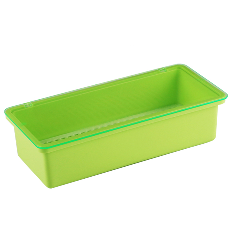 家用防尘带盖塑料筷子盒多功能长方形筷子收纳沥水盒大号