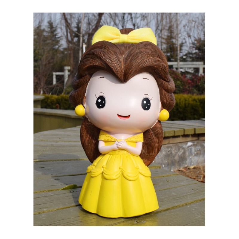 18新款大号迪士尼公主美人鱼存钱罐创意卡通儿童储蓄罐送女孩生日