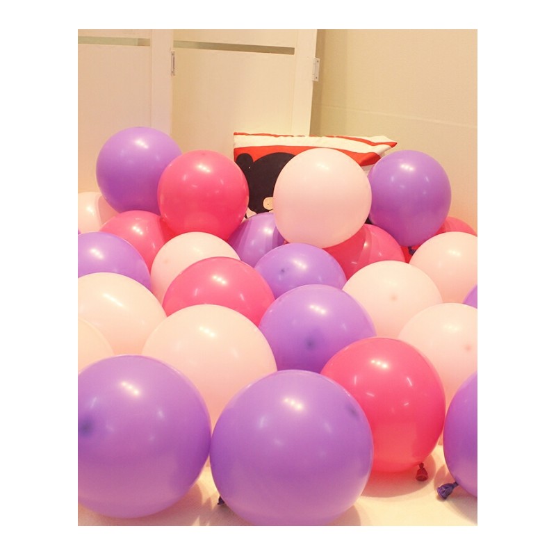 18新款10寸乳胶气球生日气球套餐装饰仿美哑光加厚儿童生日派对