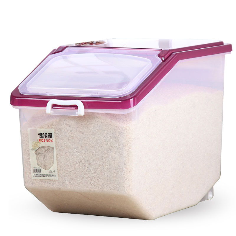 家用装米桶储米箱30斤50斤 5kg10kg米缸面粉收纳盒储面箱多色多款生活日用家庭清洁生活日用收纳用品收纳桶