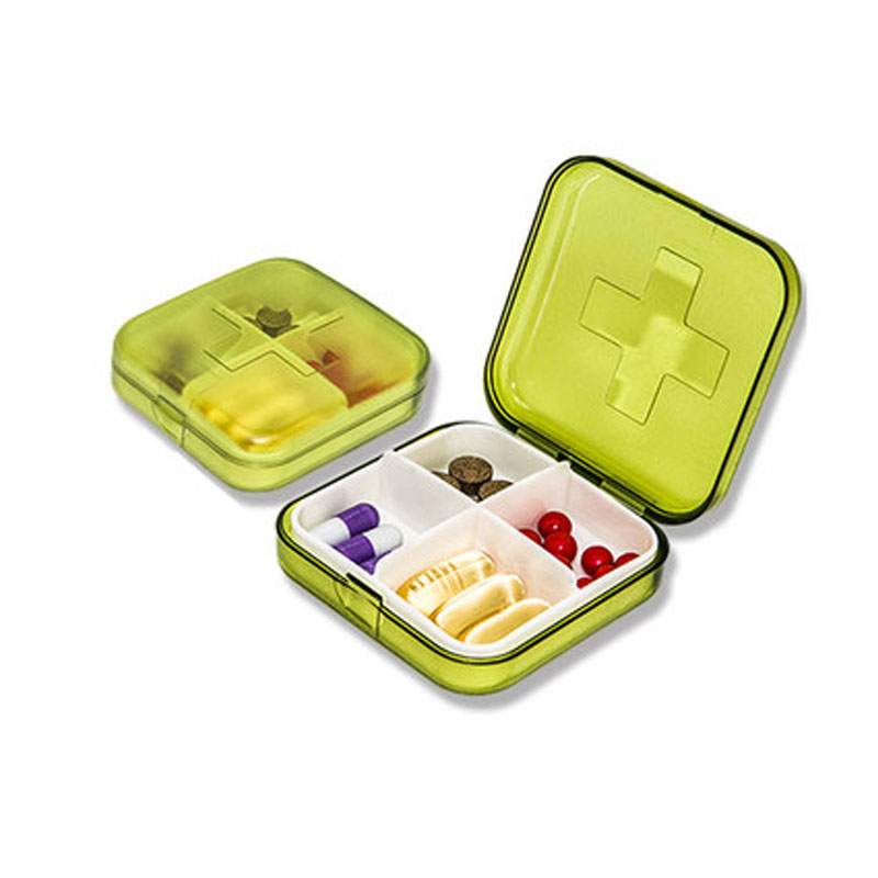 小药盒便携一周分装药盒随身收纳分药盒迷你药品药丸盒老人可视性收纳药物收纳盒子时尚创意药物分类收纳盒子