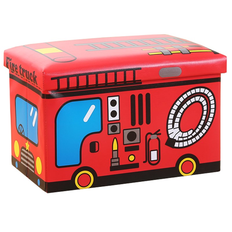 可坐长方形折叠汽车凳公交车汽车箱收纳储物换鞋凳卡通儿童玩具箱