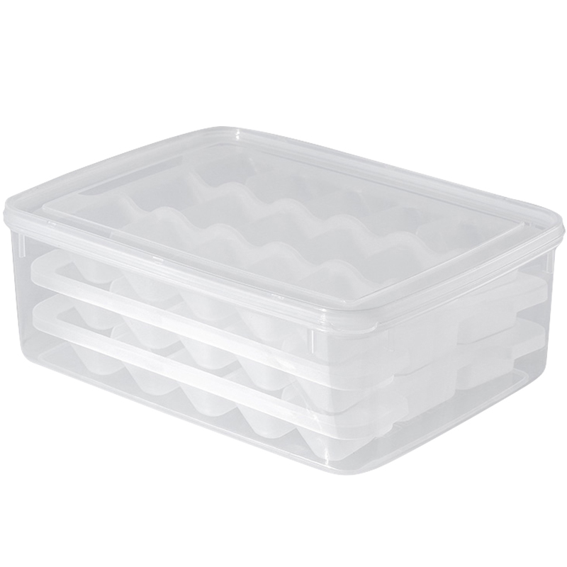 饺子盒冻饺子家用冰箱保鲜收纳盒鸡蛋盒多层速冻水饺盒托盘