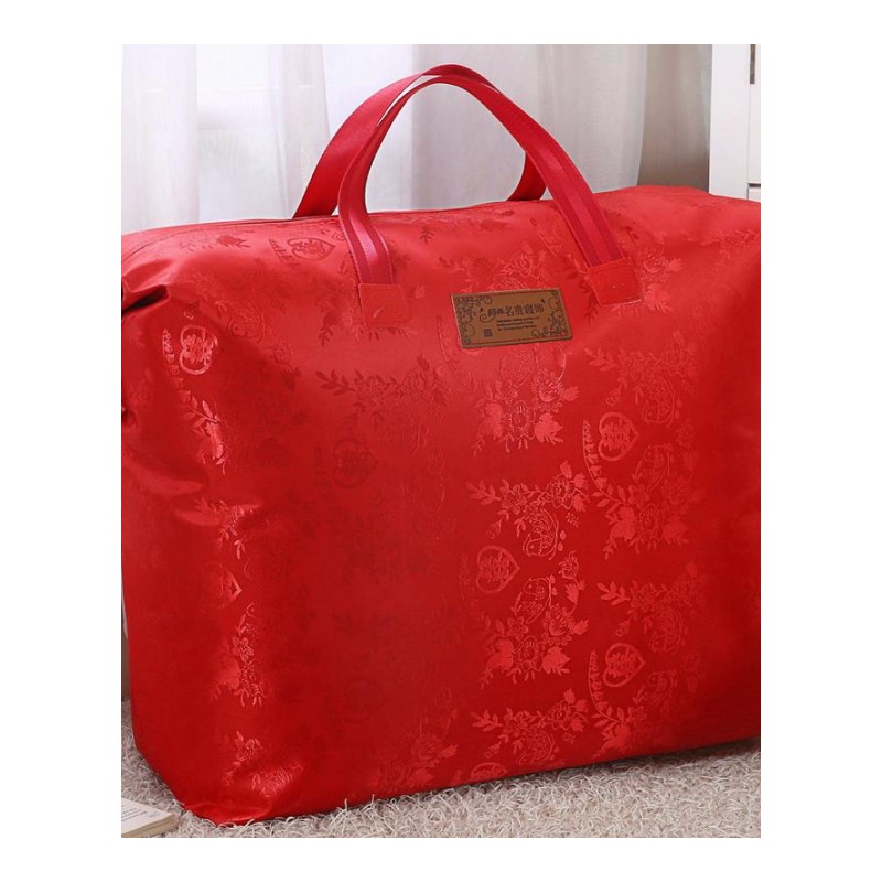 被子包装袋红色结婚庆棉花被手提特大收纳袋装冬被芯厚毛毯的袋子
