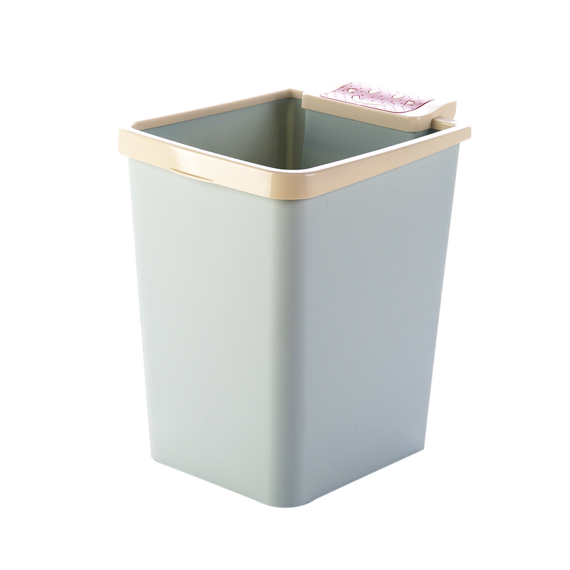家用方形垃圾桶带压圈塑料垃圾桶卫生间大号垃圾筒厨房无盖垃圾桶
