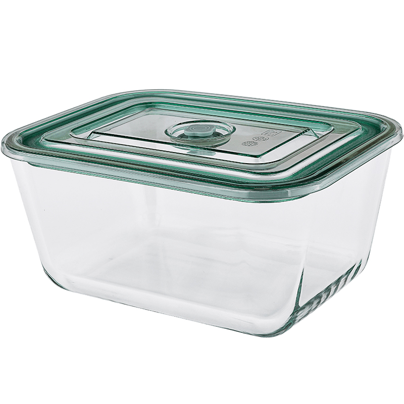 冰箱保鲜盒玻璃带盖长方形食品收纳盒饺子盒便当盒微波可用