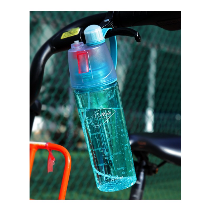 创意喷雾水杯定制水瓶运动水壶随手杯儿童便携补水塑料降温杯