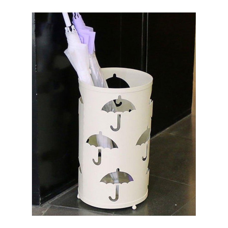 简约创意雨伞桶家用欧式铁艺雨伞架酒店大堂雨伞收纳桶放伞桶放置架纯色框架结构金属工艺焊接家居家用雨伞置放桶