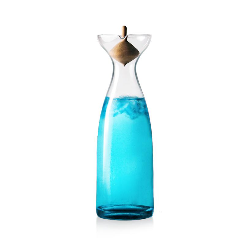 北欧玻璃冷水壶带盖家用大容量凉水壶透明柠檬水果汁冷饮牛奶壶