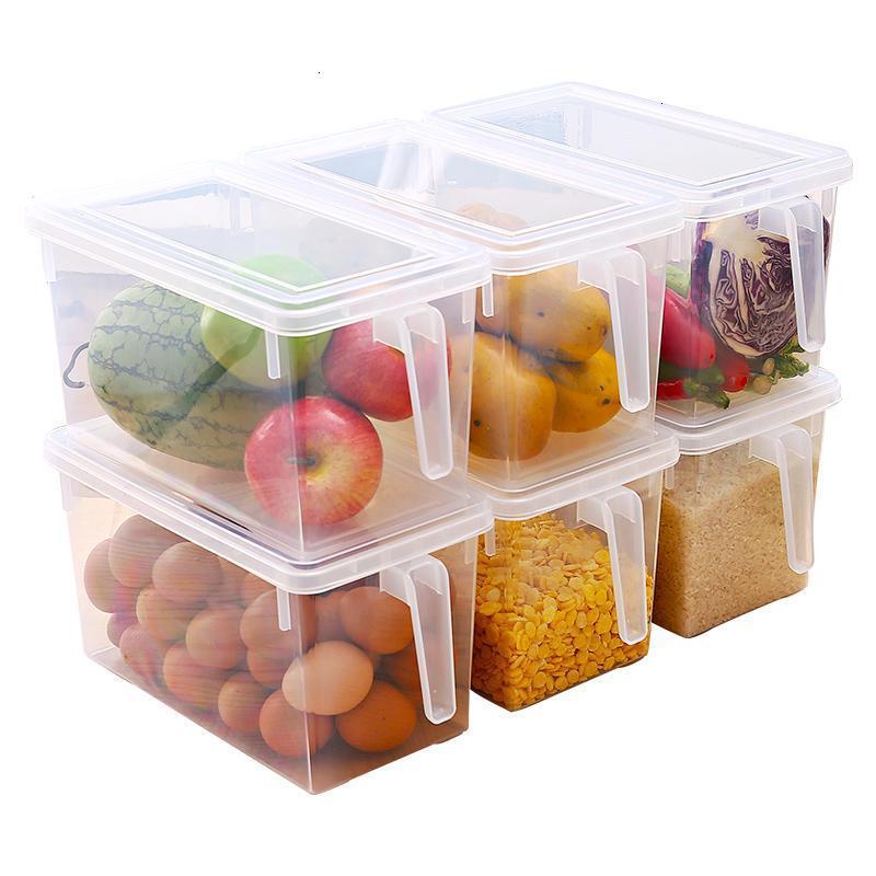冰箱收纳盒抽屉式厨房家用保鲜食物塑料盒长方形透明储物蔬菜