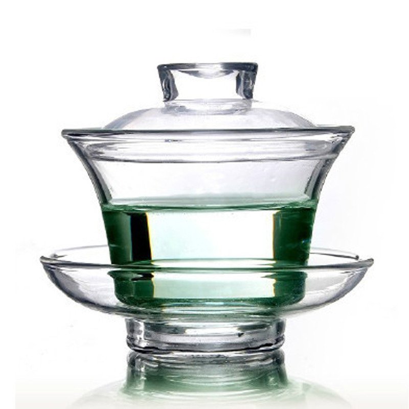 HEISOU 耐热玻璃盖碗功夫茶具 玻璃茶具